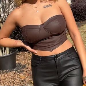 brown top
